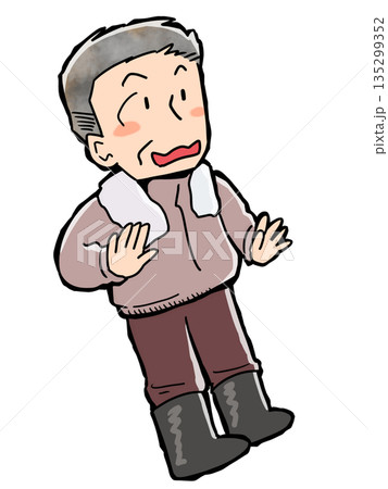 驚くシニア男性 135299352