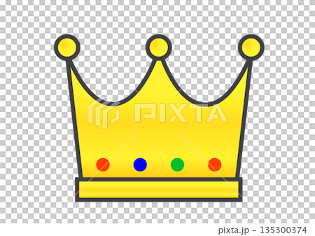 簡單的皇冠插畫 簡單的皇冠插畫 135300374