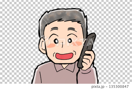 老年人打電話 135300847