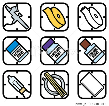 模型作成ツールアイコン④ 模型作成ツールアイコン④ 135301018