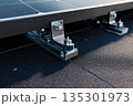 Mounting system with corrosion features, Inspection of solar mount with water droplets present, Details of solar panel fastening components and water resistance features 135301973