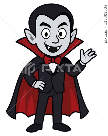 Cute Cartoon Vampire Character 135302338