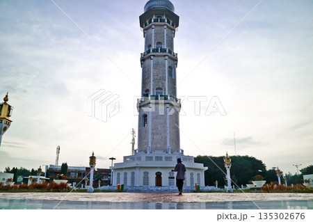 Beautiful view of Baiturrahman Mosque, Banda Aceh, Indonesia Beautiful view of Baiturrahman Mosque, Banda Aceh, Indonesia 135302676