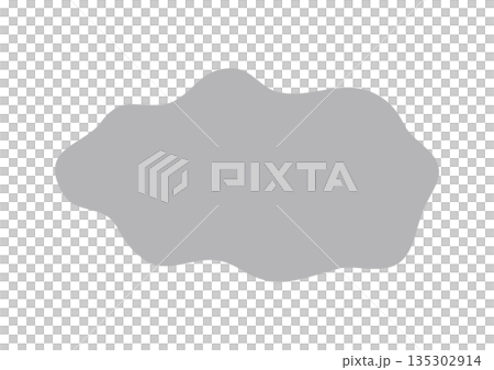 モヤモヤとした図形のベクターイラスト 135302914