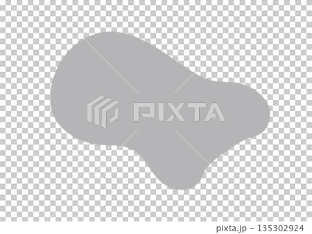 モヤモヤとした図形のベクターイラスト モヤモヤとした図形のベクターイラスト 135302924