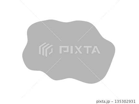 モヤモヤとした図形のベクターイラスト 135302931