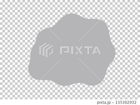 モヤモヤとした図形のベクターイラスト 135302932