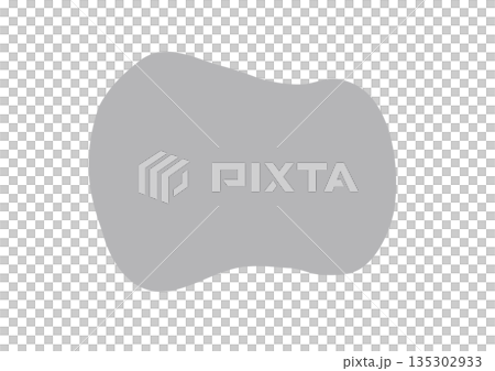 モヤモヤとした図形のベクターイラスト 135302933