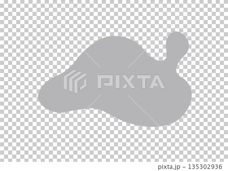 Vector illustration of a fuzzy shape 135302936