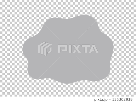 モヤモヤとした図形のベクターイラスト モヤモヤとした図形のベクターイラスト 135302939