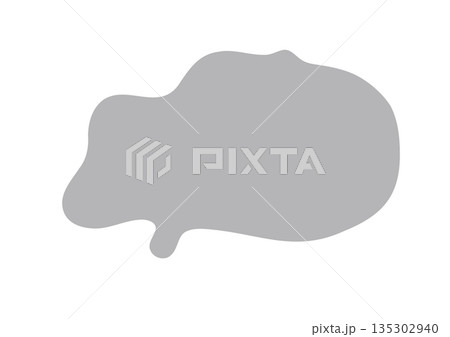 モヤモヤとした図形のベクターイラスト 135302940