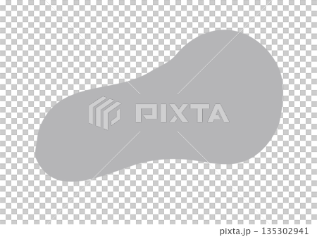 モヤモヤとした図形のベクターイラスト 135302941