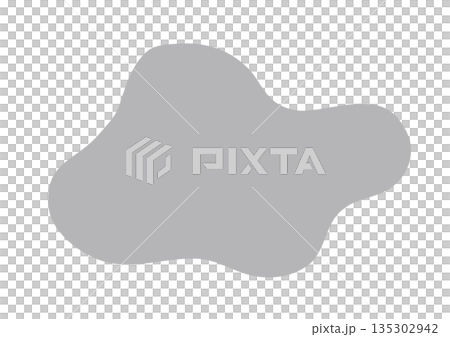モヤモヤとした図形のベクターイラスト モヤモヤとした図形のベクターイラスト 135302942