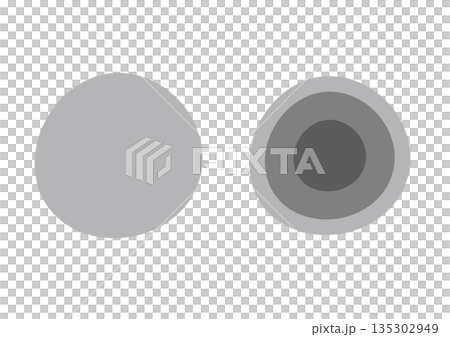 Vector illustration of a fuzzy shape 135302949