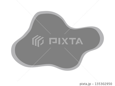モヤモヤとした図形のベクターイラスト 135302950