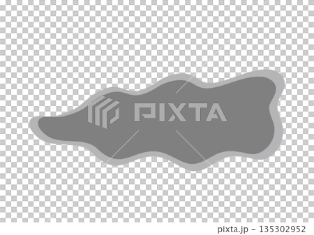 モヤモヤとした図形のベクターイラスト 135302952