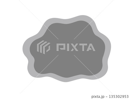 モヤモヤとした図形のベクターイラスト 135302953