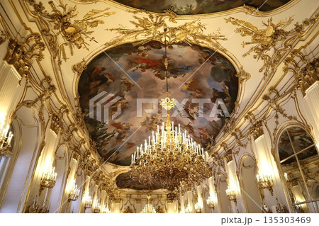 オーストリアのウィーンにある世界遺産シェーンブルン宮殿内部天井画1 135303469