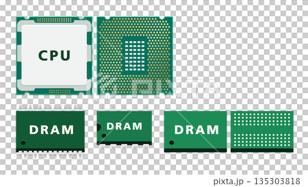 CPUとDRAMの関係を図解で解説｜主記憶と処理性能の仕組みがわかるコンピューター構成 135303818