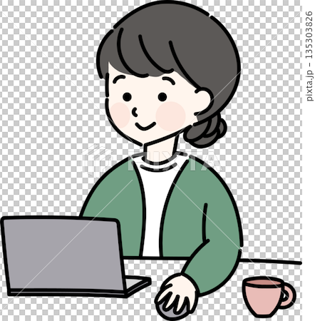 リモートワーク 135303826