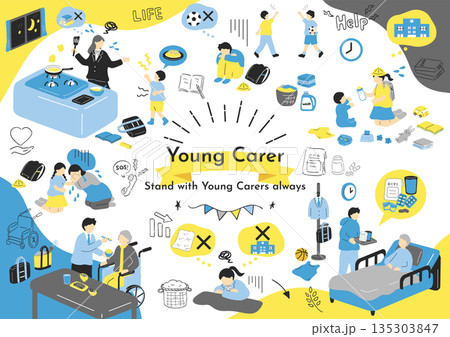 家族を支えるヤングケアラー 135303847
