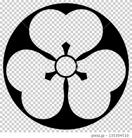 川井久定の家紋です。石持地抜片喰といいます。 135304510