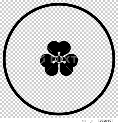 家紋です。糸輪に豆片喰といいます。 135304511