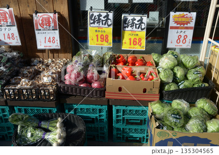 街角の風景　スケッチ写真 135304565