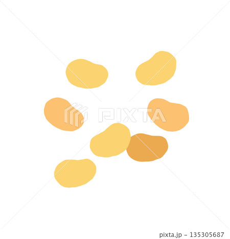節分の福豆イラスト|豆まきに使う炒り大豆・日本の伝統行事と食 節分の福豆イラスト|豆まきに使う炒り大豆・日本の伝統行事と食 135305687