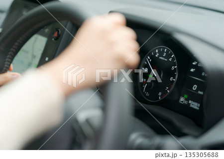 車のメーターパネル 135305688