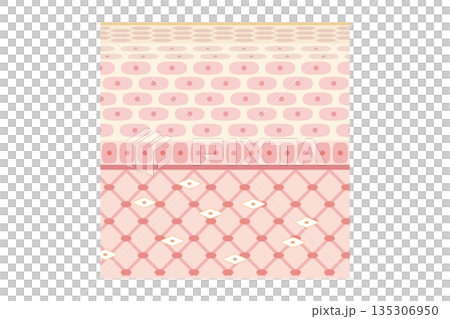 皮膚構造のイラスト　表皮と真皮の断面図（文字なし） 135306950