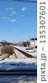 ice on river in winter 135307601