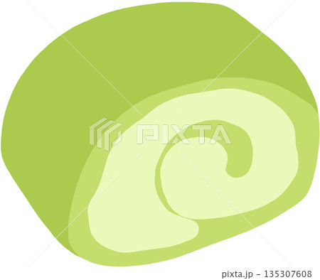 Illustration of matcha cream roll drawing for sweet dessert, snack, cafe, restaurant, menu, recipe, baking, cook book, bakery, pastry, department store, supermarket, mart, kids favourite, icon Illustration of matcha cream roll drawing for sweet dessert, snack, cafe, restaurant, menu, recipe, baking, cook book, bakery, pastry, department store, supermarket, mart, kids favourite, icon 135307608