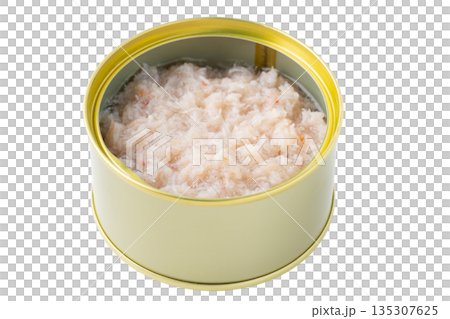 罐裝煮雪蟹，透明背景（png） 135307625