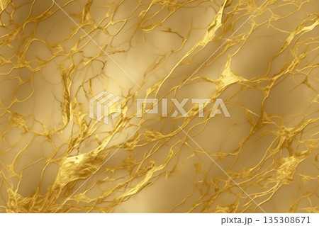 和金箔調の上質な大理石風ラグジュアリー背景テクスチャ 135308671