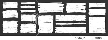 Rough brush stroke rectangle shape frame set. Square, rectangular border for text, abstract paint background. Brush paint stroke texture grunge rough shape frames. Vector Rough brush stroke rectangle shape frame set. Square, rectangular border for text, abstract paint background. Brush paint stroke texture grunge rough shape frames. Vector 135308865