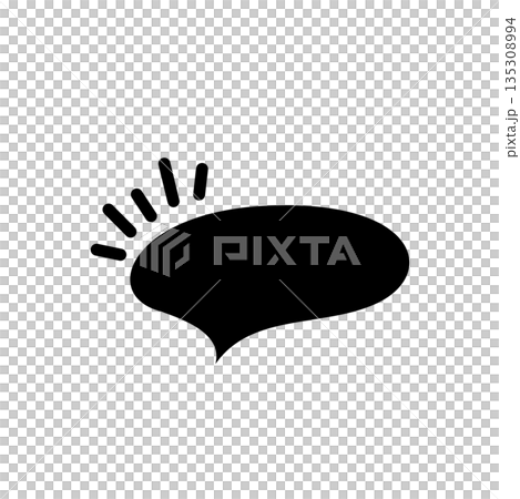 simple black speech bubble simple black speech bubble 135308994