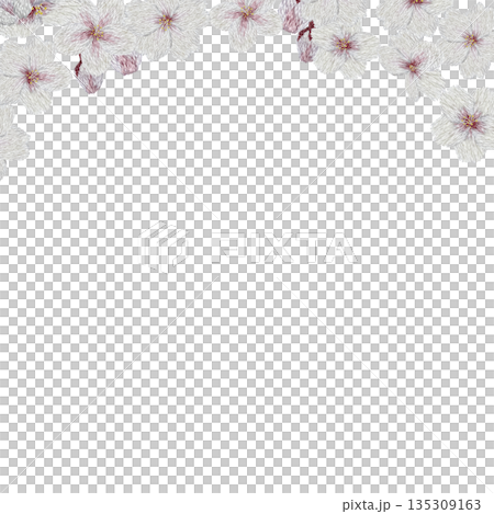 【櫻花相框】手工刺繡插畫材料 135309163