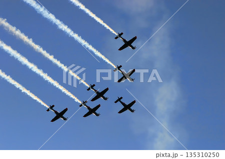 airplanes flying in the sky during Aerobatic Championship 135310250