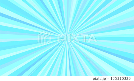 太陽　スクリーントーン　青　背景 135310329