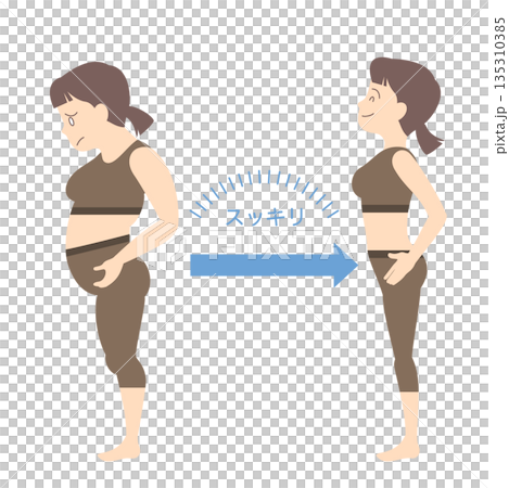 ダイエットに成功した女性 ダイエットに成功した女性 135310385