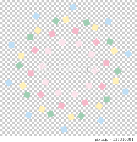 Soft spring colors graduation and entrance series | Confetti illustrations Soft spring colors graduation and entrance series | Confetti illustrations 135310391