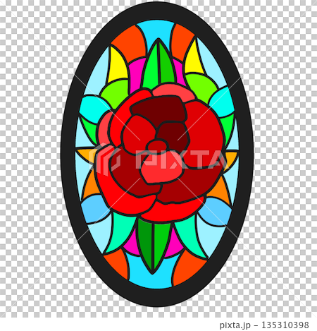 簡易彩色玻璃 135310398