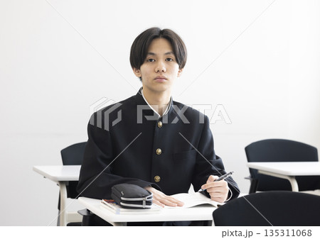 勉強する男子高校生 勉強する男子高校生 135311068