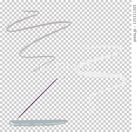 香氛手繪彩色插畫素材組（精油、香薰、圖案等） 135311305