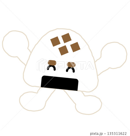 おかかおにぎりのキャラクターイラスト 135311622