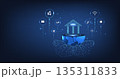 Online banking technology concept. 135311833