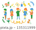 花と贈り物と子どもたち 135311999