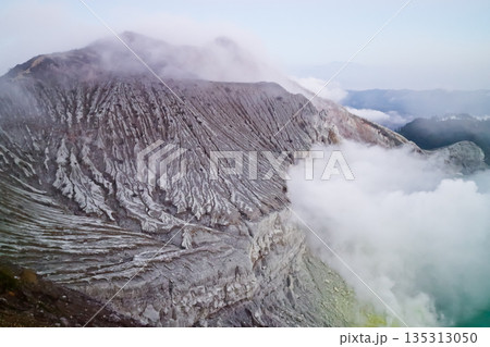 Beautiful view of Mount Ijen crater, Banyuwangi, East Java, Indonesia Beautiful view of Mount Ijen crater, Banyuwangi, East Java, Indonesia 135313050