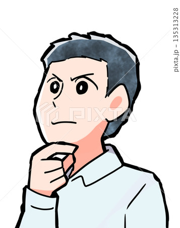 考える男性 135313228